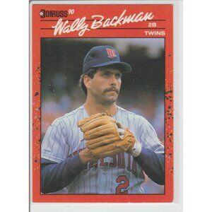 Wally Backman 1990 Donruss Error / No dot after INC.